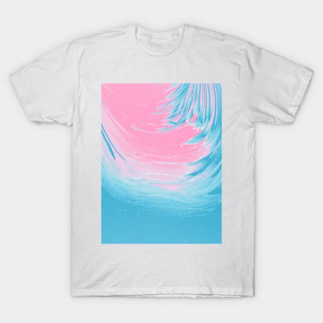 Pink & Blue Painting T-Shirt by NewburyBoutique